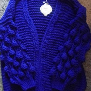 NWOT Royal Blue Sweater size Large